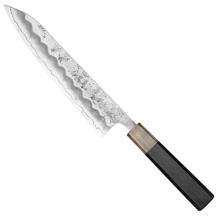 Kazoku Ginsan Nashiji Ebony Gyuto 21 cm