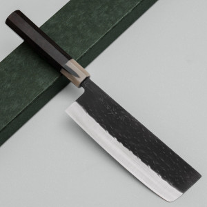 Kazoku Kaji Black Ebony Nakiri 16.5 cm