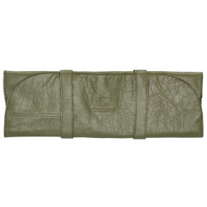 Kazoku Leather Knife Folder Olive 7 compartment