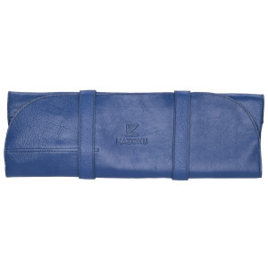 Kazoku Leather Knife Folder Skyblue 7 compartment