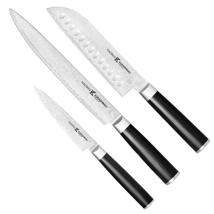 Kazoku Kurashikku Knife Set Santoku 3 Pieces