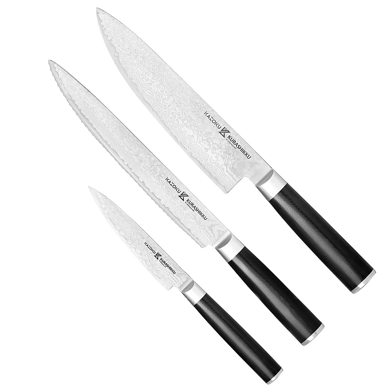 Kazoku Kurashikku Knife Set 3 Pieces