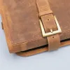 Kazoku Leather Knife Bag 10 Compartments Cognac