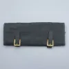 Kazoku Leather Knife Bag 10 Compartments Black