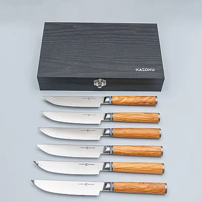 Kazoku Ketsugo Steak Knife Set 12 cm (6 pieces)