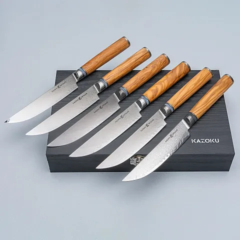 Kazoku Ketsugo Steak Knife Set 12 cm (6 pieces) Kazoku Ketsugo Steak Knife Set 12 cm (6 pieces)